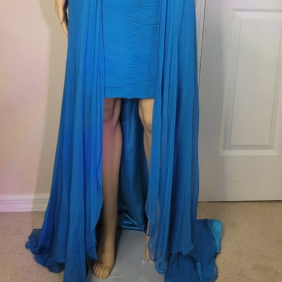NWT Jolie HI and Low Gown in Turquoise - Picture 7 of 8